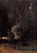 James Abbott McNeil Whistler Nocturne in Black and Gold The Falling Rocket Sweden oil painting artist